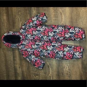 Baby cold control Max Gap 6-12M snow bunting jacket floral warm.